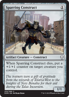 Sparring Construct (Dominaria) Light Play Foil