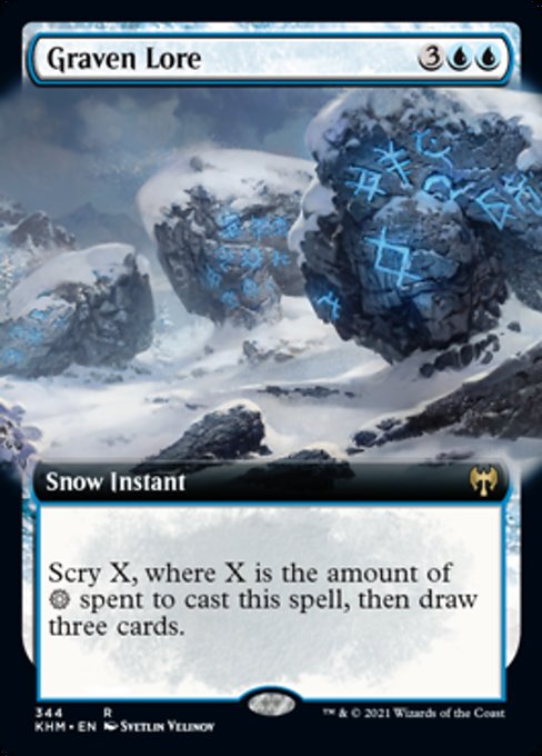 Graven Lore (Extended Art) (Kaldheim) Light Play