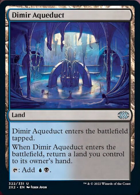 Dimir Aqueduct (Double Masters 2022) Light Play