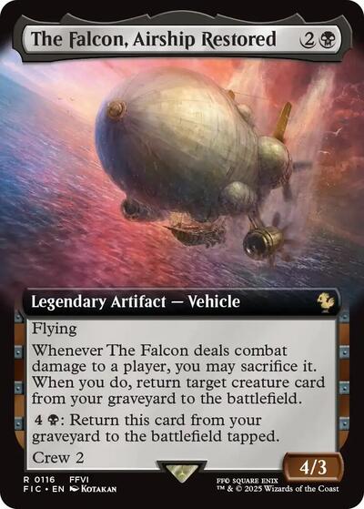 The Falcon, Airship Restored (Extended Art) (Commander: FINAL FANTASY) Light Play
