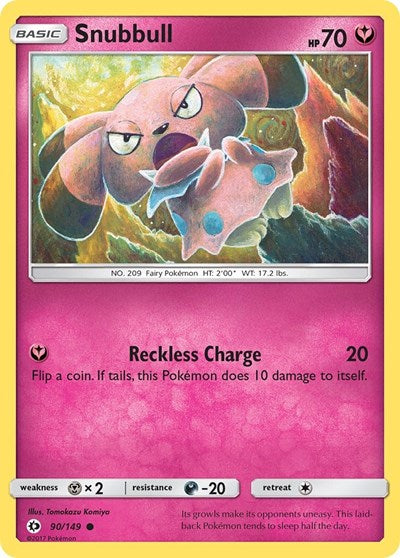 Snubbull (SM Base Set) Medium Play