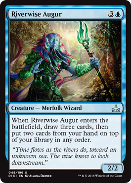 Riverwise Augur (Rivals of Ixalan) Light Play