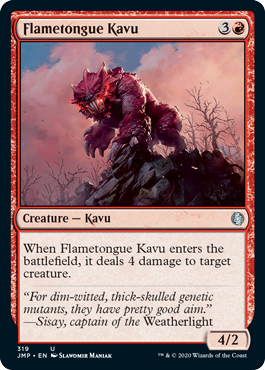 Flametongue Kavu (Jumpstart) Light Play