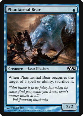 Phantasmal Bear (Magic 2012 Core Set) Light Play