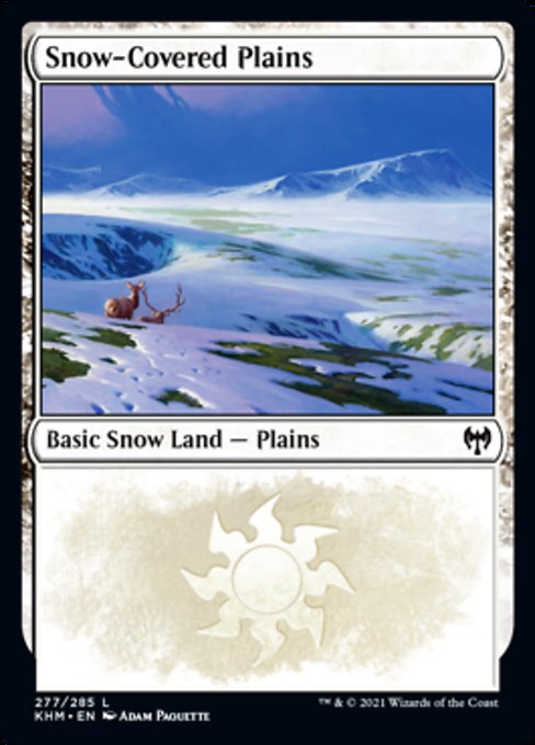 Snow-Covered Plains (277) (Kaldheim) Light Play Foil