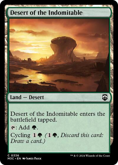 Desert of the Indomitable (Commander: Modern Horizons 3) Light Play