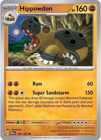 Hippowdon (SV10: Destined Rivals) Light Play