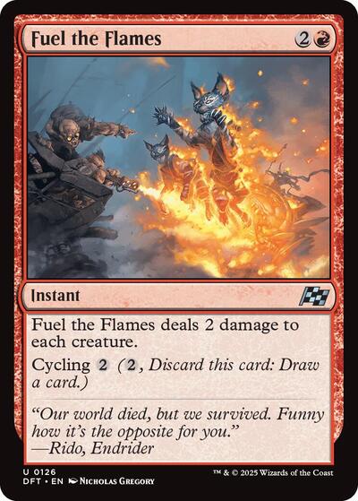 Fuel the Flames (Aetherdrift) Light Play Foil