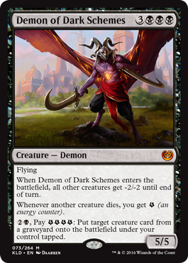 Demon of Dark Schemes (Kaladesh) Medium Play