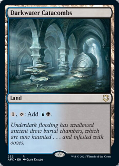 Darkwater Catacombs (Commander 2021 Forgotten Realms) Light Play