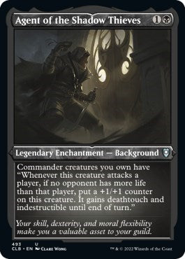 Agent of the Shadow Thieves (Foil Etched) (Commander Legends: Battle for Baldur's Gate) Light Play Foil