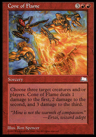 Cone of Flame (Weatherlight) Light Play