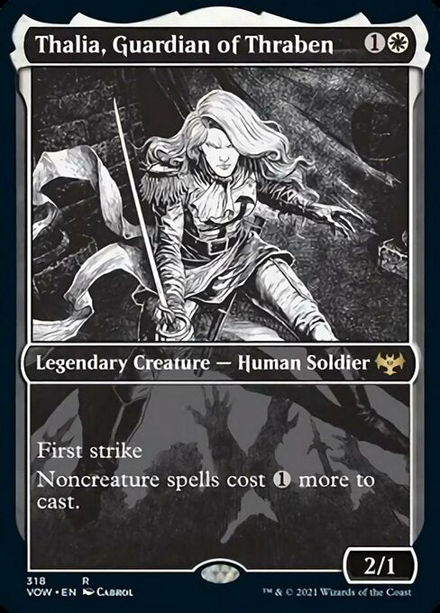 Thalia, Guardian of Thraben (Showcase) (Innistrad: Crimson Vow) Light Play