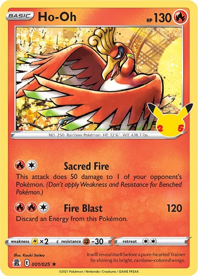 Ho-Oh (Celebrations) Light Play Holofoil
