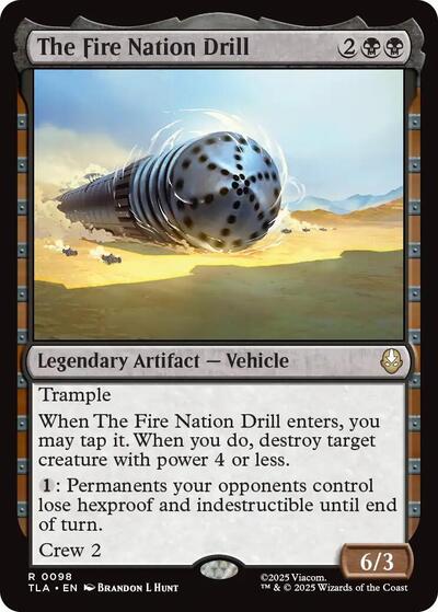 The Fire Nation Drill (Avatar: The Last Airbender) Light Play Foil