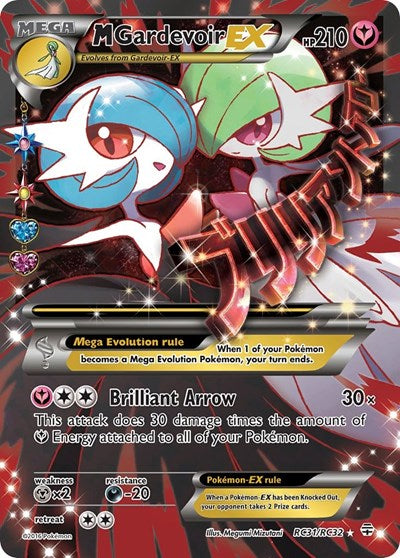 M Gardevoir EX (Full Art) (Generations: Radiant Collection) Heavy Play Holofoil