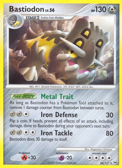 Bastiodon (Platinum) Damaged / Poor Reverse Holofoil