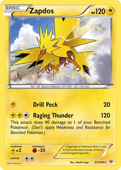 Zapdos (XY Roaring Skies) Damaged / Poor
