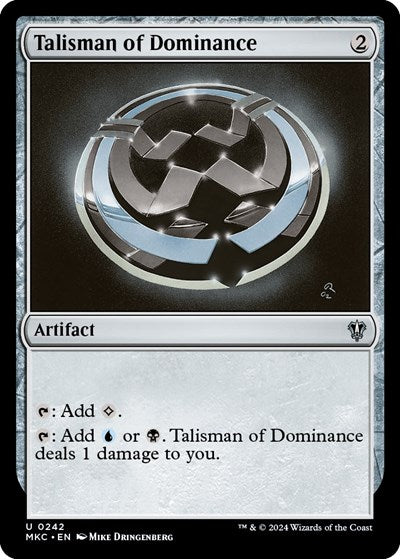 Talisman of Dominance (Commander: Murders at Karlov Manor) Light Play