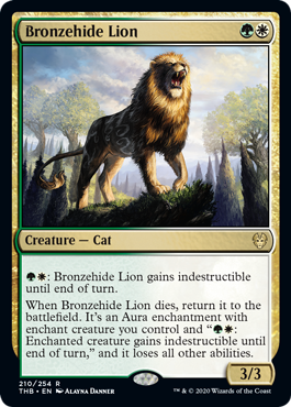 Bronzehide Lion (Theros Beyond Death) Light Play