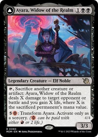 Ayara, Widow of the Realm (March of the Machine) Light Play Foil