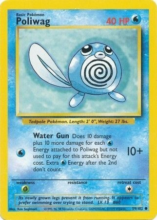 Poliwag (Base Set) Damaged / Poor
