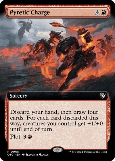 Pyretic Charge (Extended Art) (Commander: Outlaws of Thunder Junction) Medium Play