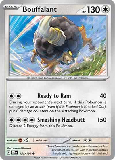 Bouffalant (SV08: Surging Sparks) Light Play