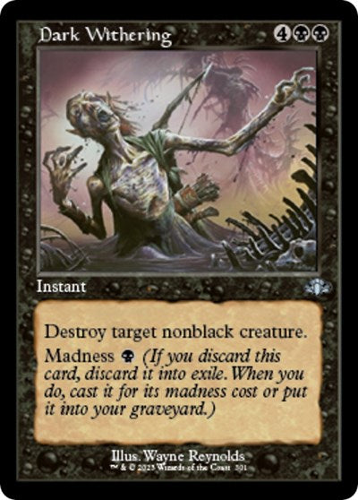 Dark Withering (Retro Frame) (Dominaria Remastered) Light Play