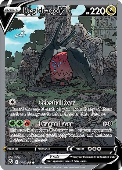 Regidrago V (Alternate Full Art) (SWSH12: Silver Tempest) Light Play