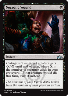 Necrotic Wound (Guilds of Ravnica) Light Play Foil