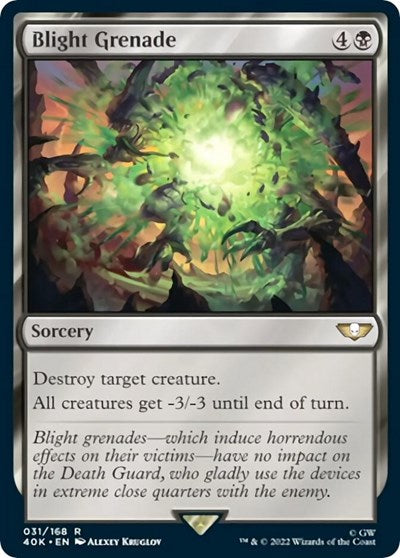 Blight Grenade (Universes Beyond: Warhammer 40K) Damaged / Poor