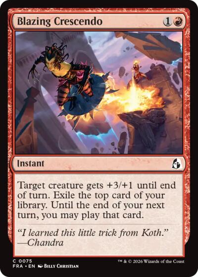 Blazing Crescendo (Reality Fracture) Light Play Foil