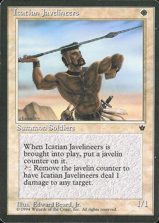 Icatian Javelineers (Beard, Jr.) (Fallen Empires) Light Play