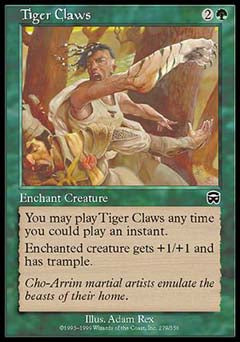 Tiger Claws (Mercadian Masques) Medium Play