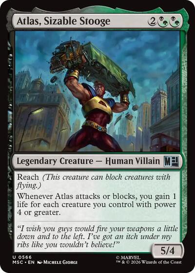 Atlas, Sizable Stooge (Marvel Super Heroes) Light Play
