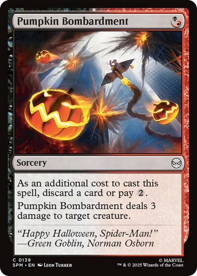 Pumpkin Bombardment (Marvel's Spider-Man) Light Play Foil