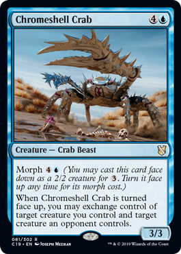 Chromeshell Crab (Commander 2019) Light Play