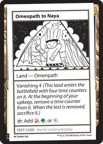 Omenpath to Naya (Mystery Booster 2 Playtest Cards) Light Play