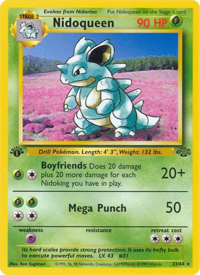 Nidoqueen (23) (Jungle) Heavy Play Unlimited