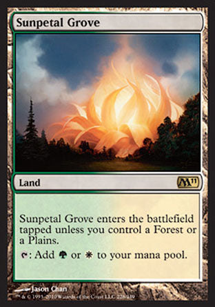 Sunpetal Grove (Magic 2011 Core Set) Light Play