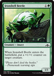 Ironshell Beetle (Guilds of Ravnica) Light Play