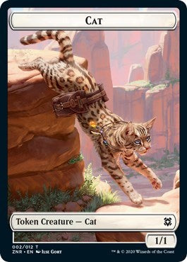 Cat Token (Zendikar Rising) Light Play