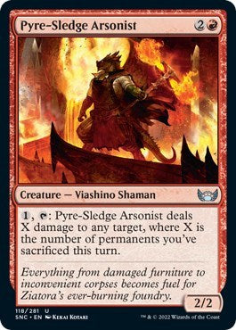 Pyre-Sledge Arsonist (Streets of New Capenna) Light Play