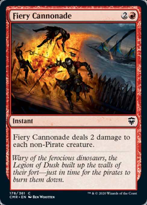 Fiery Cannonade (Commander Legends) Light Play