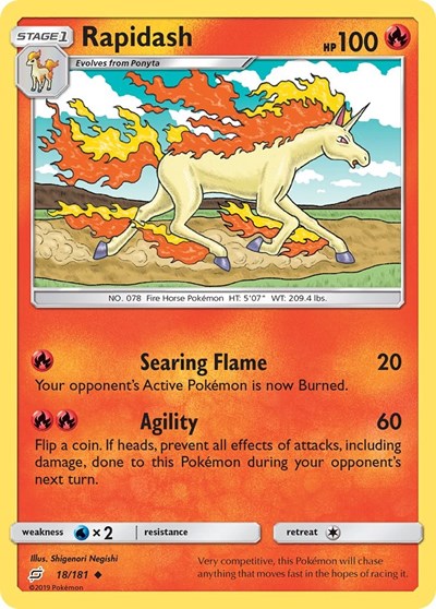 Rapidash (SM - Team Up) Light Play