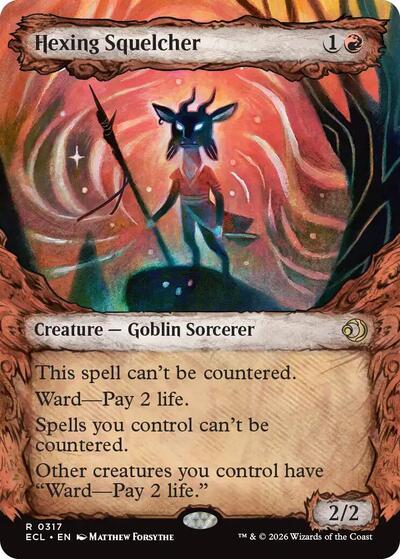 Hexing Squelcher (Showcase) (Lorwyn Eclipsed) Light Play