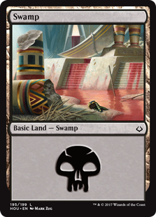 Swamp (195) (Hour of Devastation) Light Play