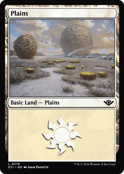 Plains (0278) (Outlaws of Thunder Junction) Light Play Foil