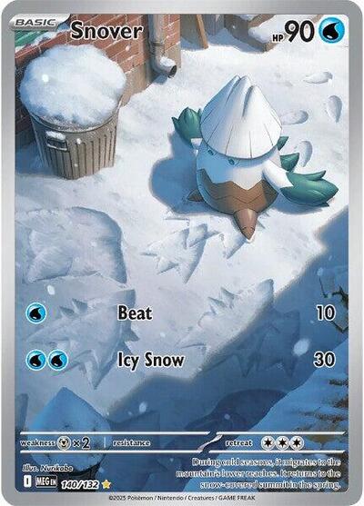 Snover - 140 (ME01: Mega Evolution) Light Play Holofoil